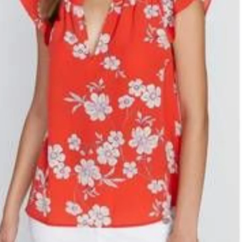 Sanctuary Orange Flutter Sleeve Blouse - Picture 4 of 7